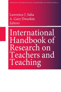 Imagen de portada: International Handbook of Research on Teachers and Teaching 1st edition 9780387733166