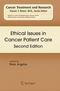 Cover image: Ethical Issues in Cancer Patient Care 2nd edition 9780387736389