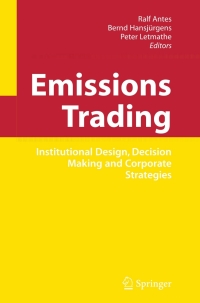 Imagen de portada: Emissions Trading 1st edition 9780387736525