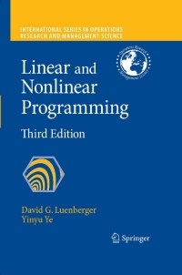 Immagine di copertina: Linear and Nonlinear Programming 3rd edition 9780387745022