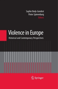 صورة الغلاف: Violence in Europe 1st edition 9780387745077