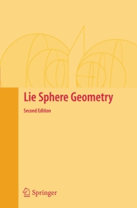 Cover image: Lie Sphere Geometry 2nd edition 9780387746555