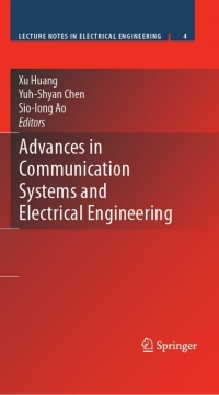 Titelbild: Advances in Communication Systems and Electrical Engineering 9780387749372