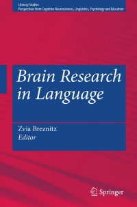 Cover image: Brain Research in Language 1st edition 9780387749792