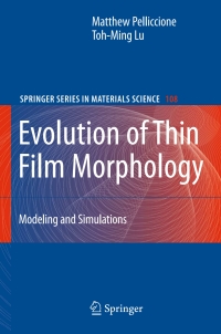 Cover image: Evolution of Thin Film Morphology 9780387751085