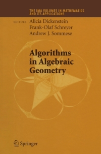 表紙画像: Algorithms in Algebraic Geometry 1st edition 9780387751542