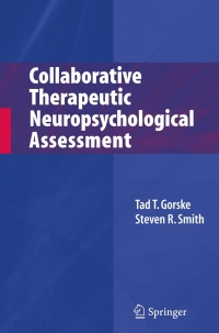 Cover image: Collaborative Therapeutic Neuropsychological Assessment 9780387754253