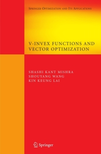Cover image: V-Invex Functions and Vector Optimization 9780387754451