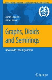 Cover image: Graphs, Dioids and Semirings 9780387754499