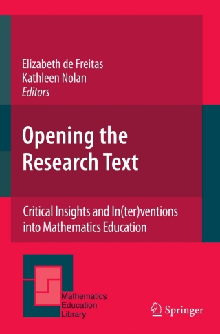 Imagen de portada: Opening the Research Text 1st edition 9780387754635