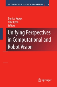 Cover image: Unifying Perspectives in Computational and Robot Vision 1st edition 9780387755212