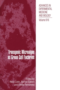 Titelbild: Transgenic Microalgae as Green Cell Factories 1st edition 9780387755311