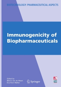 Cover image: Immunogenicity of Biopharmaceuticals 1st edition 9780387758404