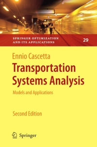 Cover image: Transportation Systems Analysis 2nd edition 9780387758565