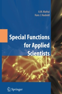 Cover image: Special Functions for Applied Scientists 9781441926104