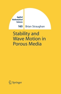 Cover image: Stability and Wave Motion in Porous Media 9780387765419