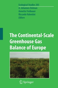 Cover image: The Continental-Scale Greenhouse Gas Balance of Europe 1st edition 9780387765686