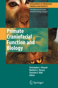 Cover image: Primate Craniofacial Function and Biology 1st edition 9780387765846