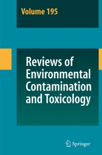 Imagen de portada: Reviews of Environmental Contamination and Toxicology 195 1st edition 9780387770291