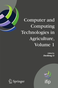 Imagen de portada: Computer and Computing Technologies in Agriculture, Volume I 1st edition 9780387772509