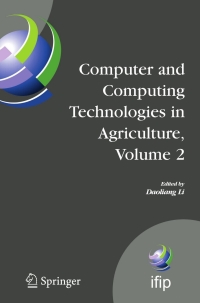 Imagen de portada: Computer and Computing Technologies in Agriculture, Volume II 1st edition 9780387772523