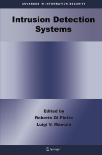 Imagen de portada: Intrusion Detection Systems 1st edition 9780387772653