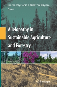 Imagen de portada: Allelopathy in Sustainable Agriculture and Forestry 9780387773360