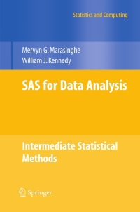 Cover image: SAS for Data Analysis 9780387773711