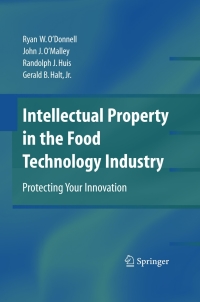 Cover image: Intellectual Property in the Food Technology Industry 9780387773889