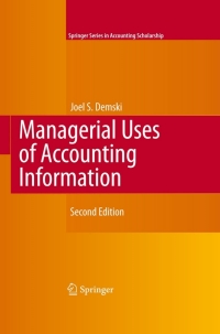 Imagen de portada: Managerial Uses of Accounting Information 2nd edition 9781441945921