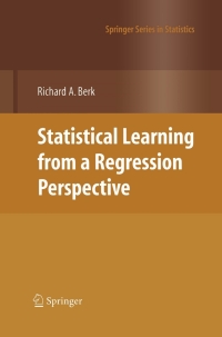 Cover image: Statistical Learning from a Regression Perspective 9780387775005
