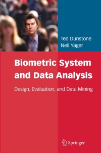 Cover image: Biometric System and Data Analysis 9780387776255