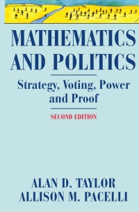 صورة الغلاف: Mathematics and Politics 2nd edition 9780387776439