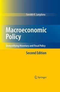 Cover image: Macroeconomic Policy 2nd edition 9780387776651