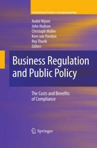 Cover image: Business Regulation and Public Policy 9780387776774