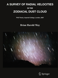 Cover image: A Survey of Radial Velocities in the Zodiacal Dust Cloud 9780387777054