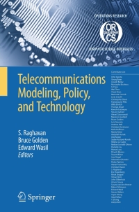 Cover image: Telecommunications Modeling, Policy, and Technology 1st edition 9780387777795