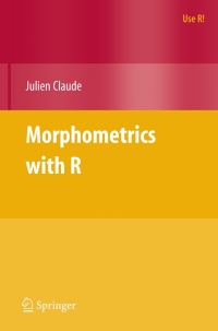 Cover image: Morphometrics with R 9780387777894