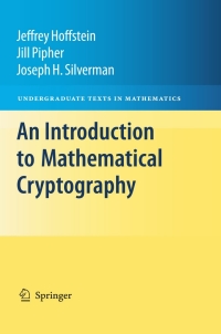 Cover image: An Introduction to Mathematical Cryptography 9780387779935