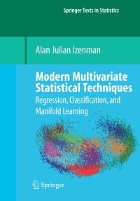 Cover image: Modern Multivariate Statistical Techniques 9780387781884
