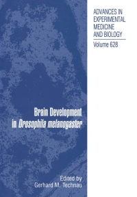 Cover image: Brain Development in Drosophila melanogaster 1st edition 9780387782607