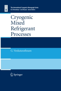 Cover image: Cryogenic Mixed Refrigerant Processes 9780387785134