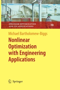 Cover image: Nonlinear Optimization with Engineering Applications 9780387787220