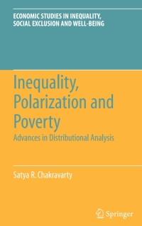 Cover image: Inequality, Polarization and Poverty 9780387792521