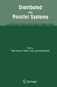 Cover image: Distributed and Parallel Systems 1st edition 9780387794471