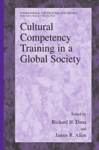 Cover image: Cultural Competency Training in a Global Society 1st edition 9780387798219