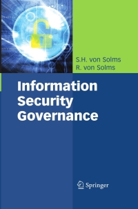 Titelbild: Information Security Governance 9780387799834