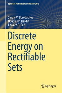 Cover image: Discrete Energy on Rectifiable Sets 9780387848075
