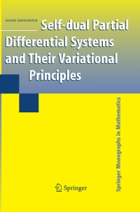 Cover image: Self-dual Partial Differential Systems and Their Variational Principles 9780387848969