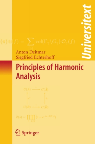 Cover image: Principles of Harmonic Analysis 9780387854687